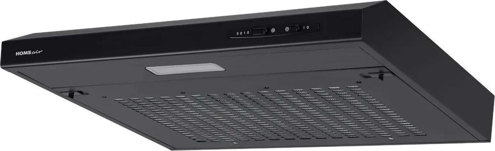 Вытяжка козырьковая HOMSAIR Horizontal 50, управление ползунковое, черный [ут000010850]